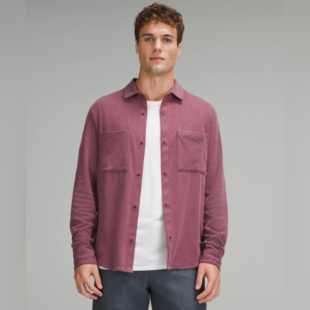 Lululemon Men’s Soft Knit Overshirt Flannel Long Sleeve